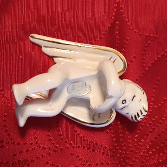 1957 National Potteries Co Christmas Angel Taper Candle Climber Hugger J… - Picture 2 of 3